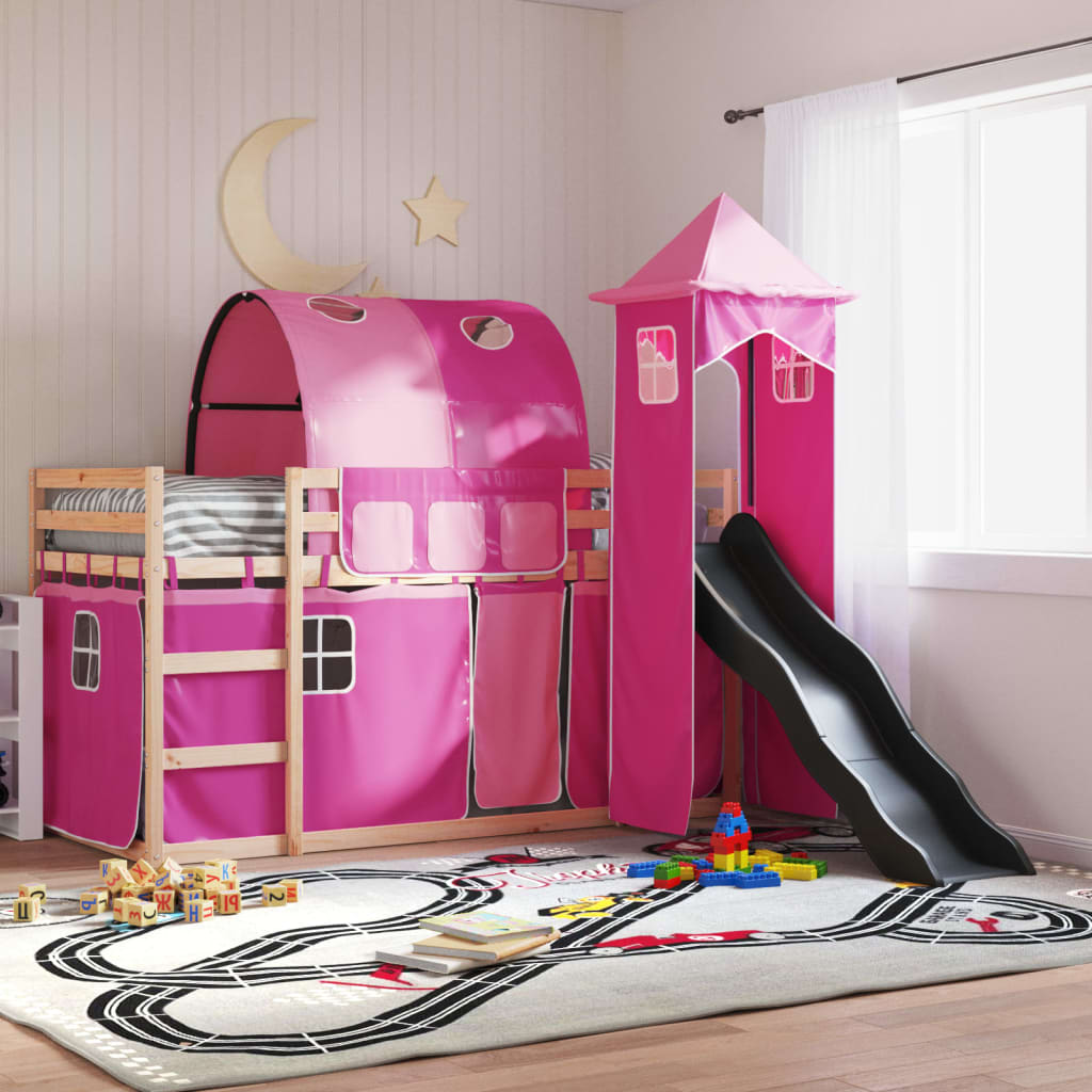 Bunk Bed Without Mattress With Slide White And