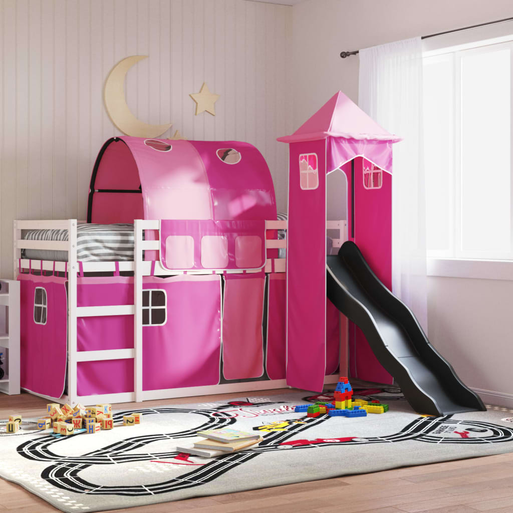 Bunk Bed Without Mattress With Slide White And