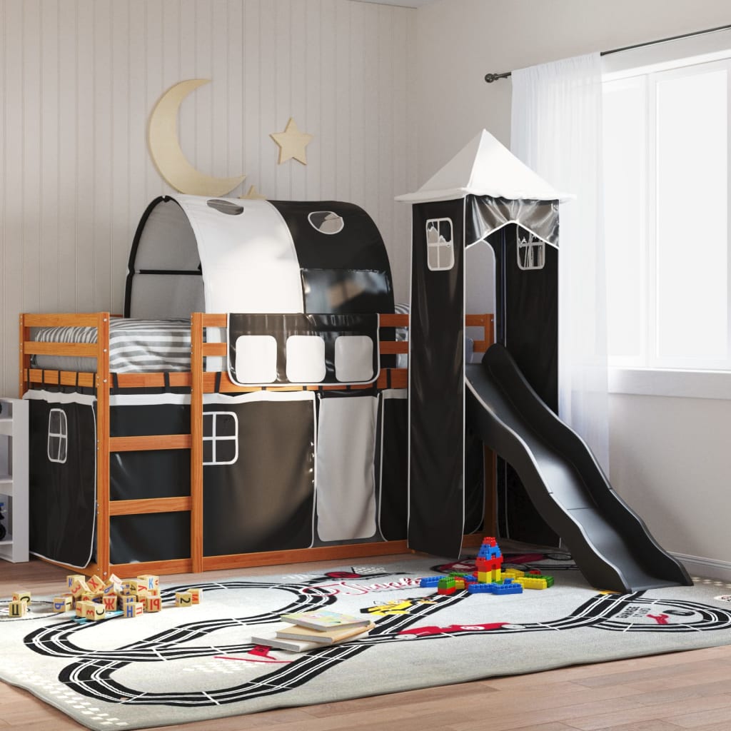 Bunk Bed Without Mattress With Slide White And