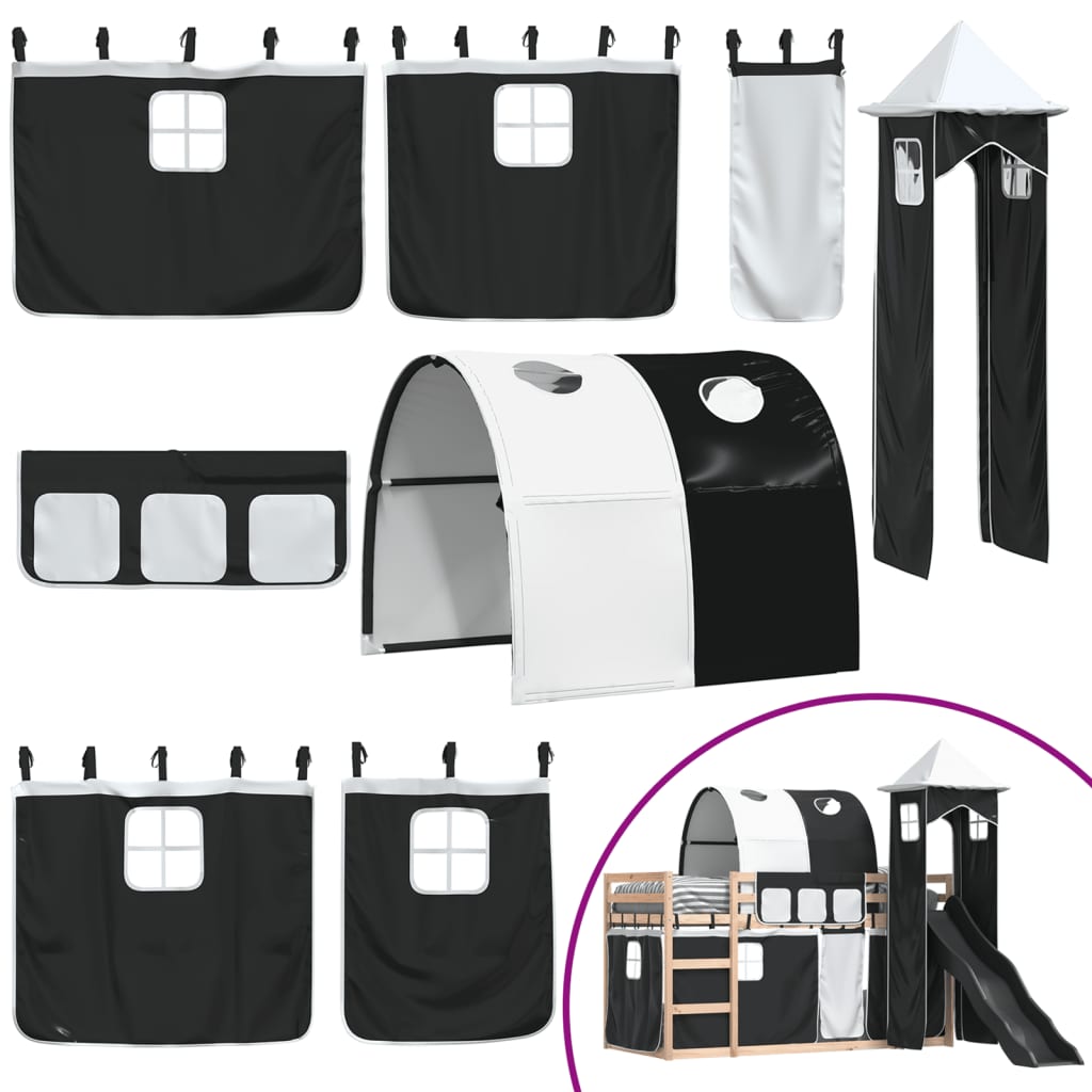 Bunk Bed Without Mattress With Slide White And