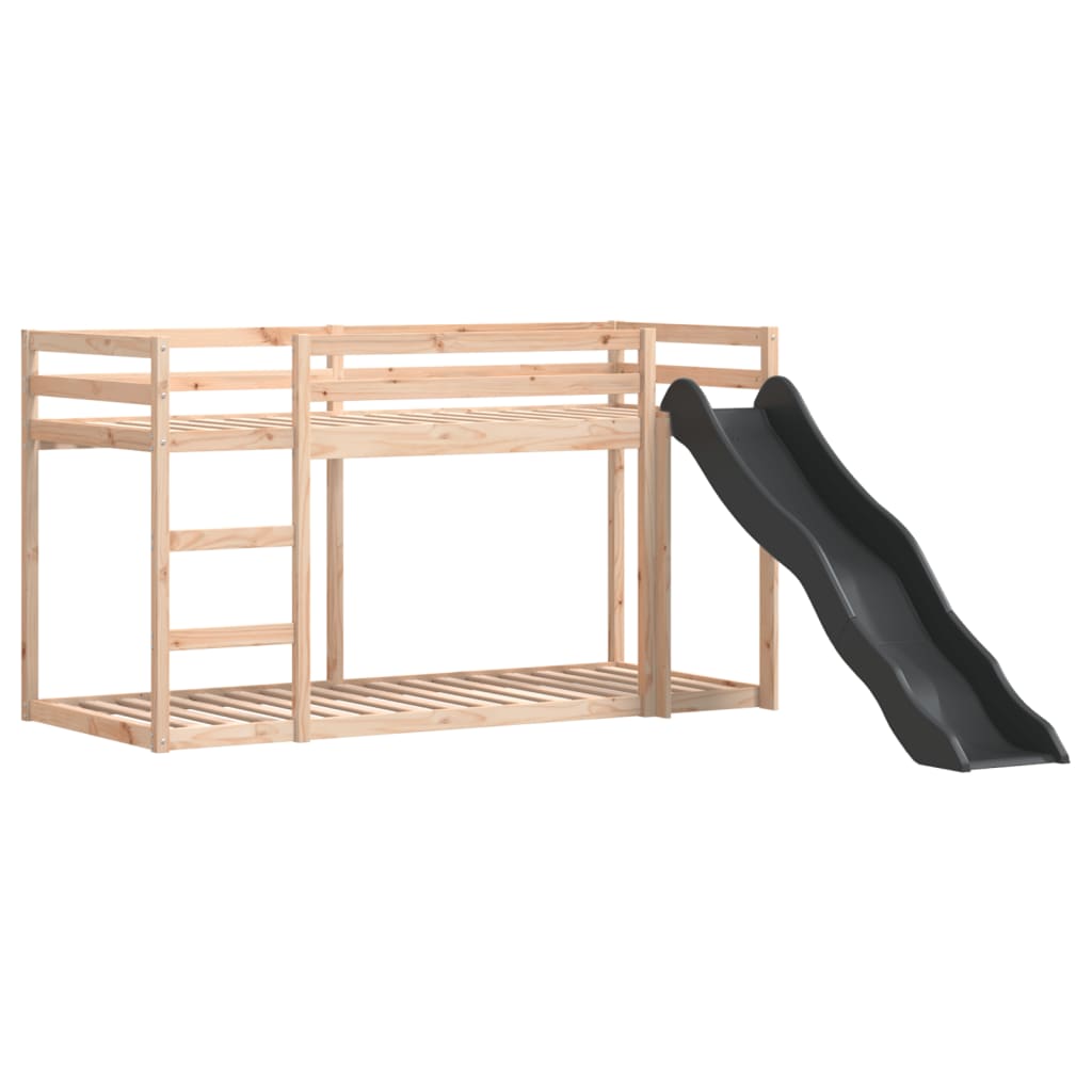 Bunk Bed With Slide&Ladder Without Mattress