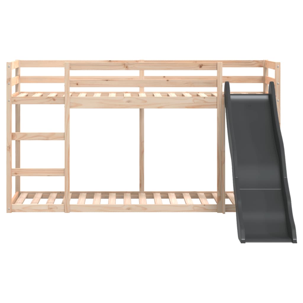 Bunk Bed With Slide&Ladder Without Mattress