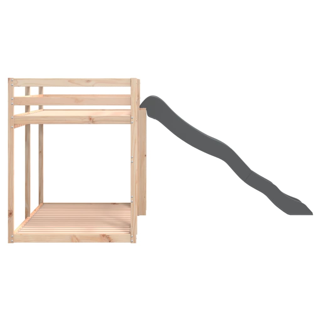 Bunk Bed With Slide&Ladder Without Mattress