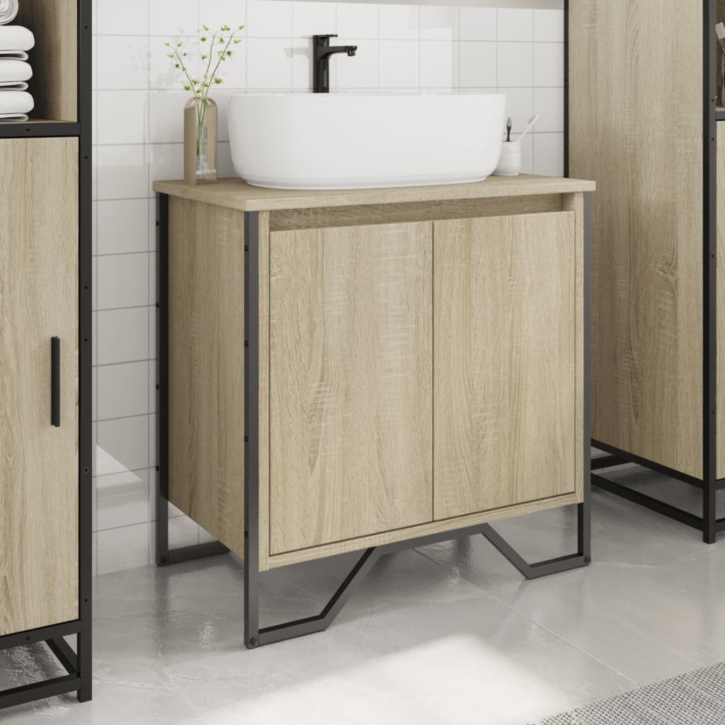 Bathroom Sink Cabinet 60X35X60 Cm Engineered Wood