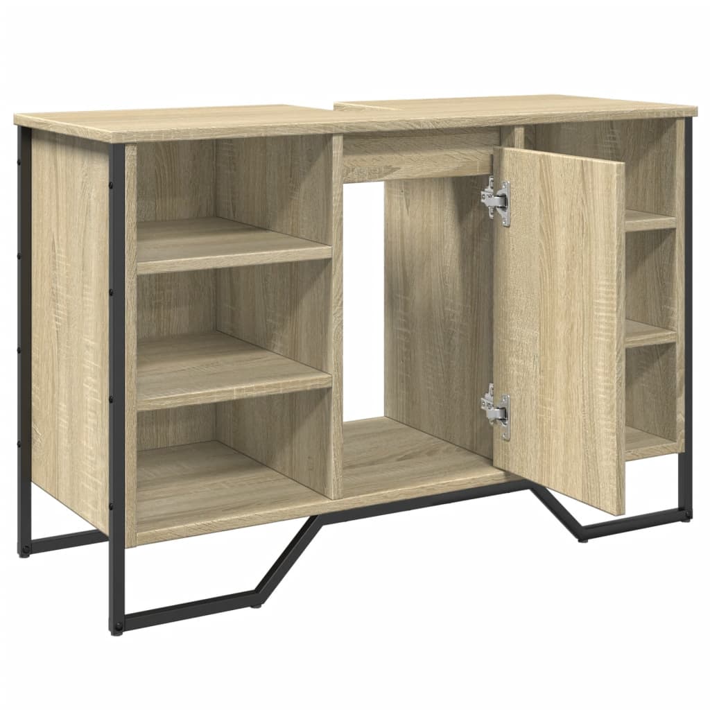 Bathroom Sink Cabinet 91X35X60 Cm Engineered Wood