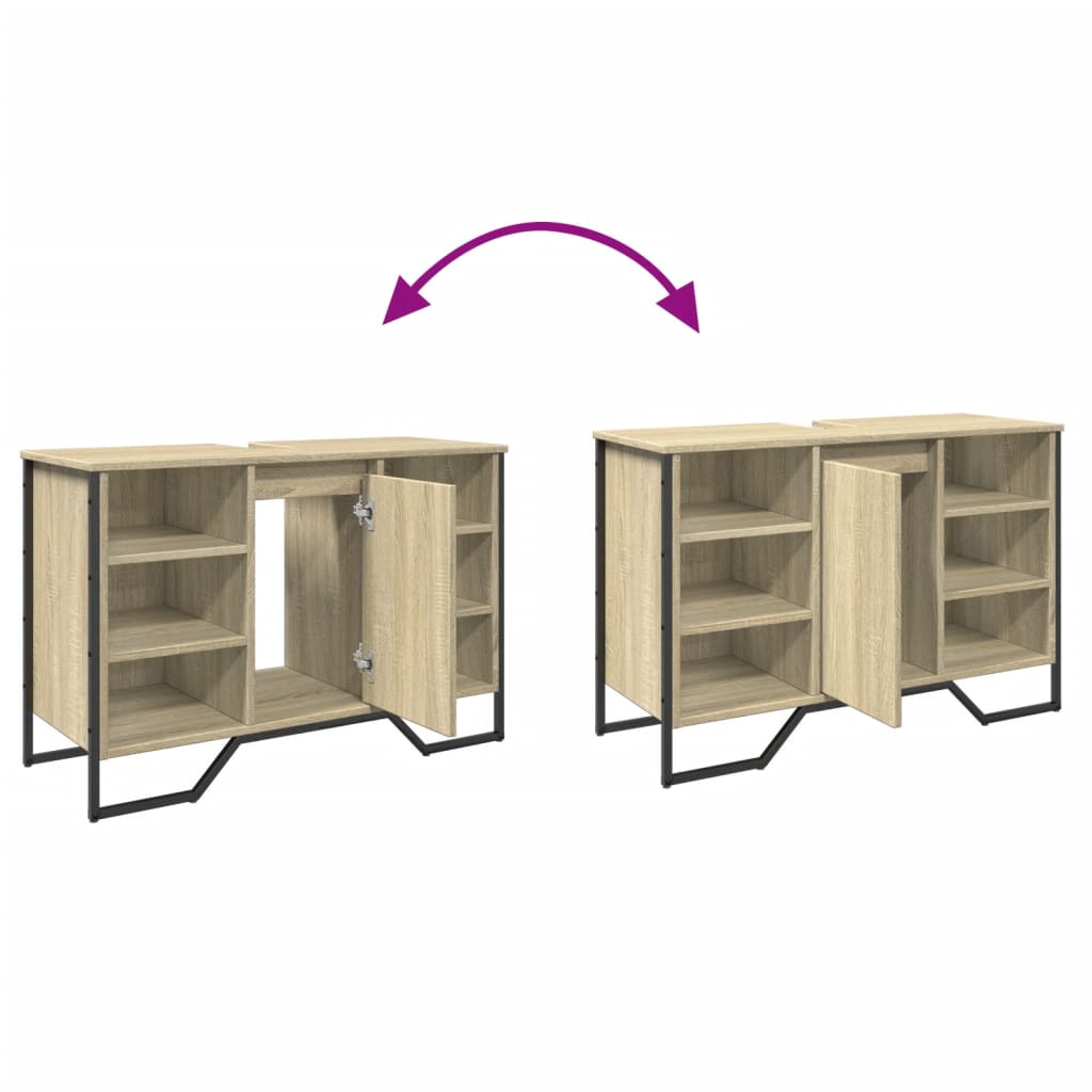 Bathroom Sink Cabinet 91X35X60 Cm Engineered Wood