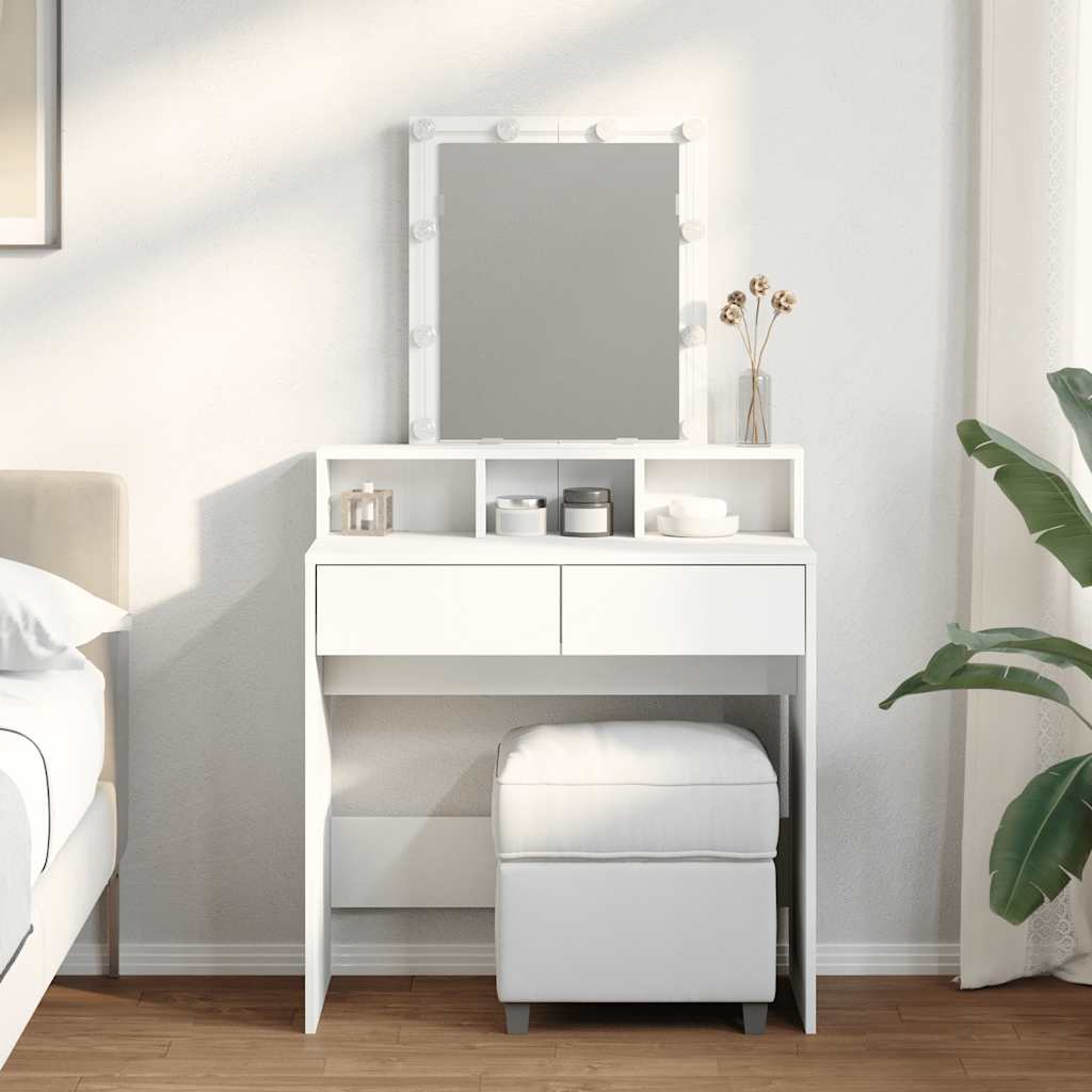 Dressing Table 80 X 41 X 144.5 Cm Engineered Wood