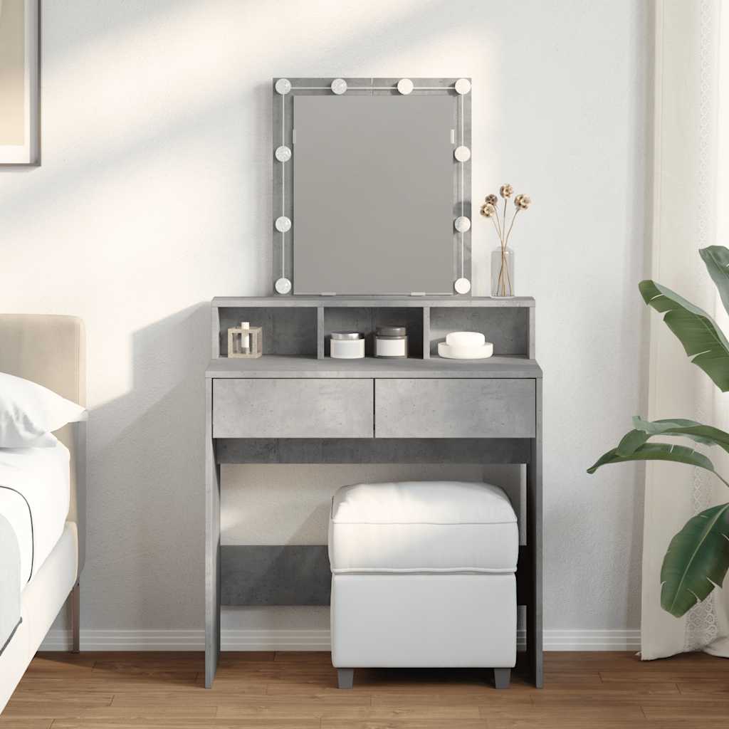 Dressing Table 80 X 41 X 144.5 Cm Engineered Wood