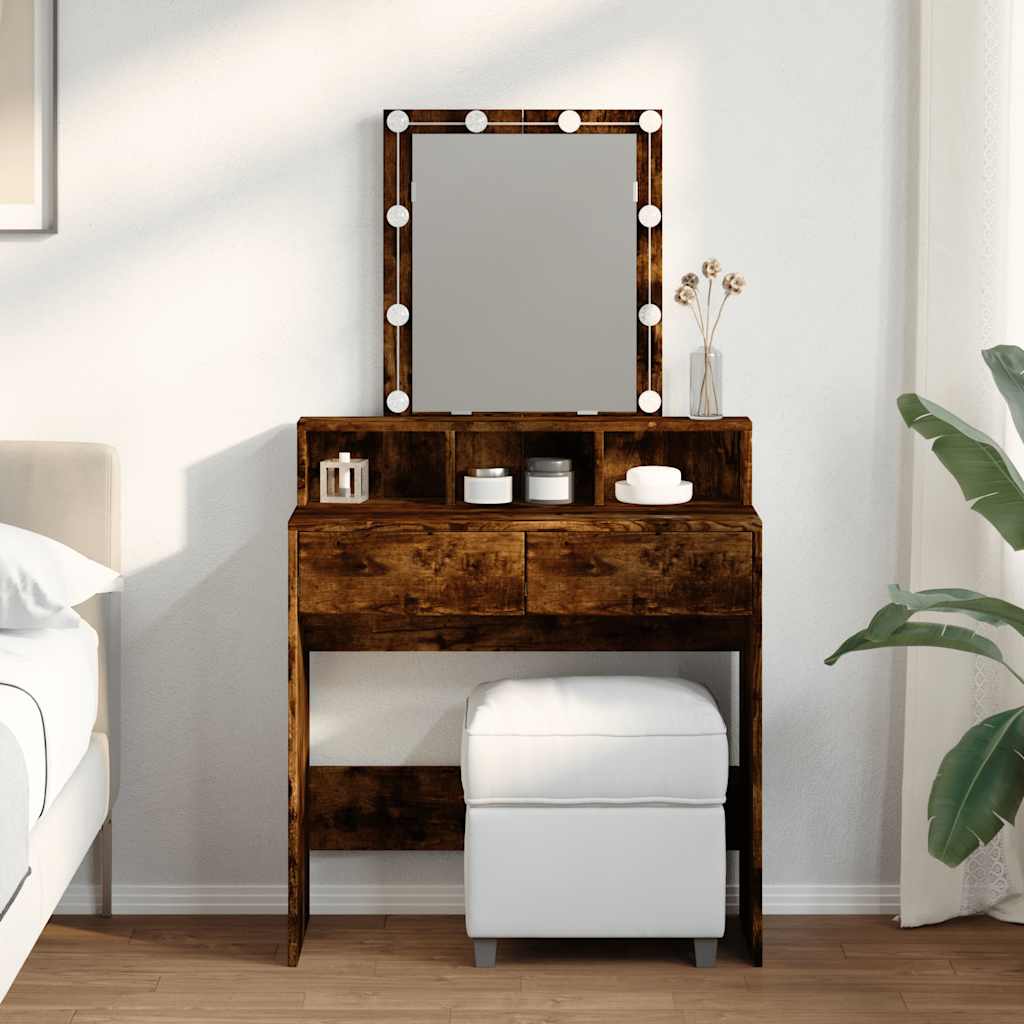 Dressing Table 80 X 41 X 144.5 Cm Engineered Wood