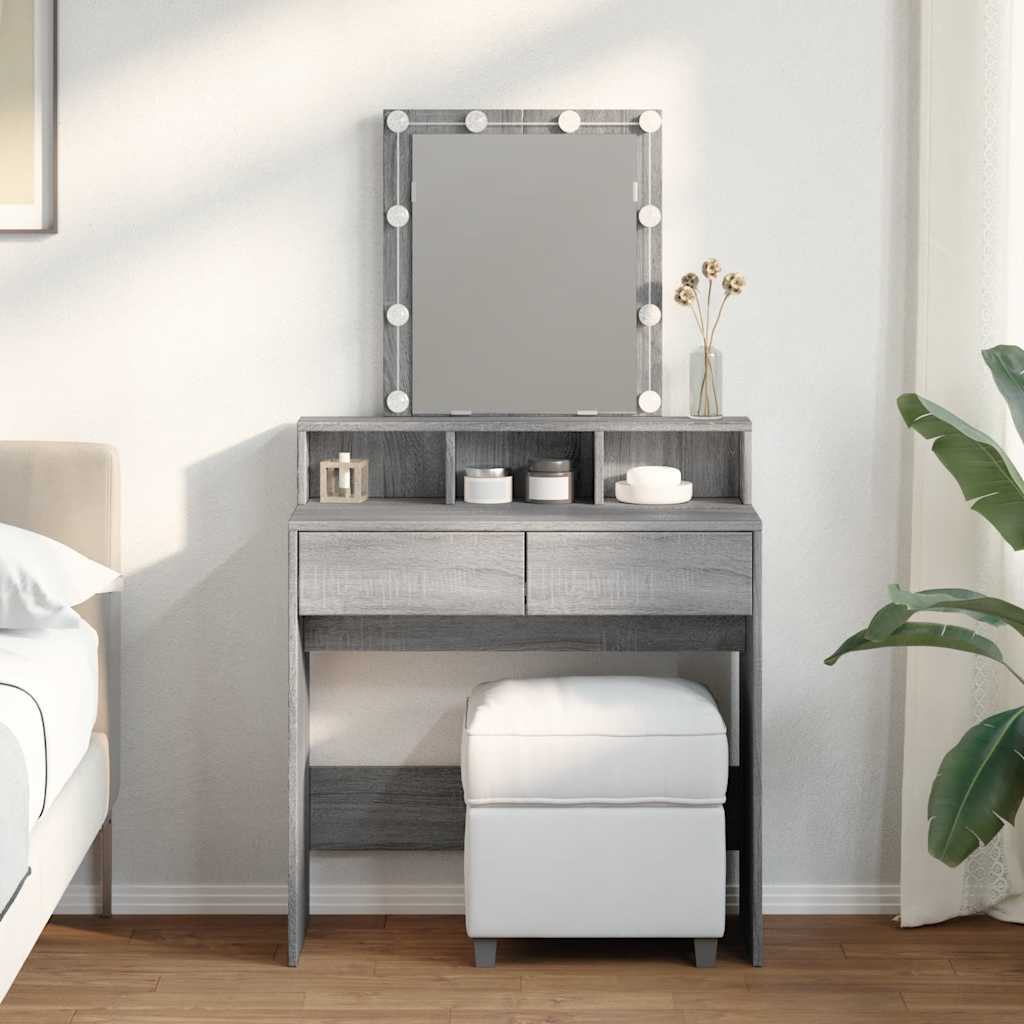 Dressing Table 80 X 41 X 144.5 Cm Engineered Wood