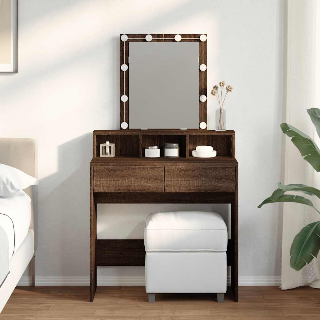 Dressing Table 80 X 41 X 144.5 Cm Engineered Wood