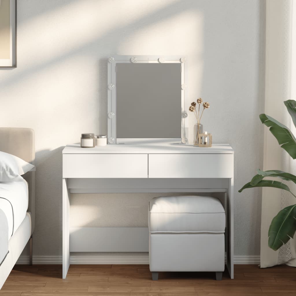 Dressing Table 100 X 40 X 130 Cm Engineered Wood