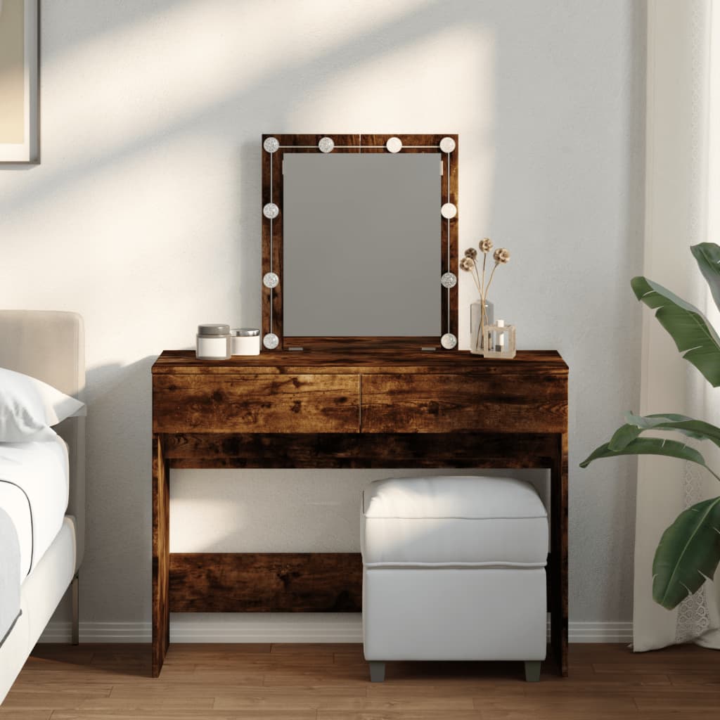 Dressing Table 100 X 40 X 130 Cm Engineered Wood