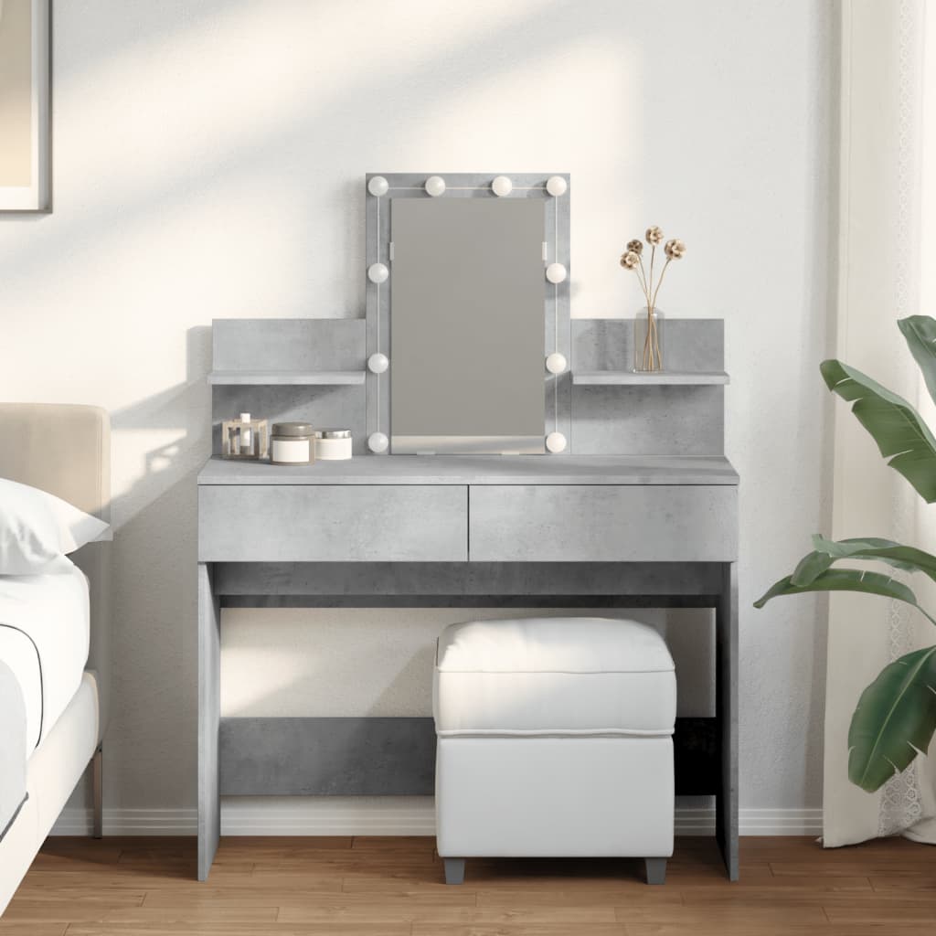 Dressing Table 100 X 40 X 130 Cm Engineered Wood