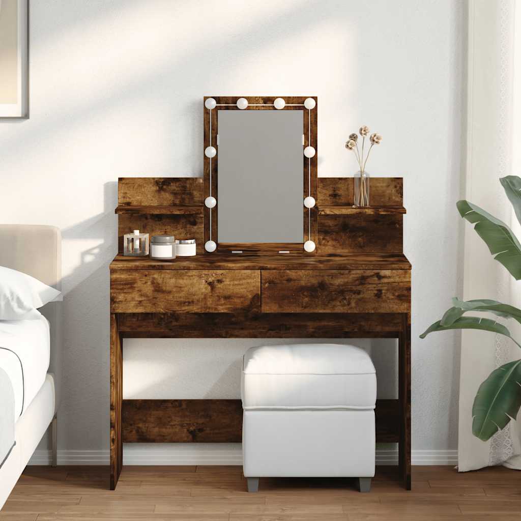 Dressing Table 100 X 40 X 130 Cm Engineered Wood