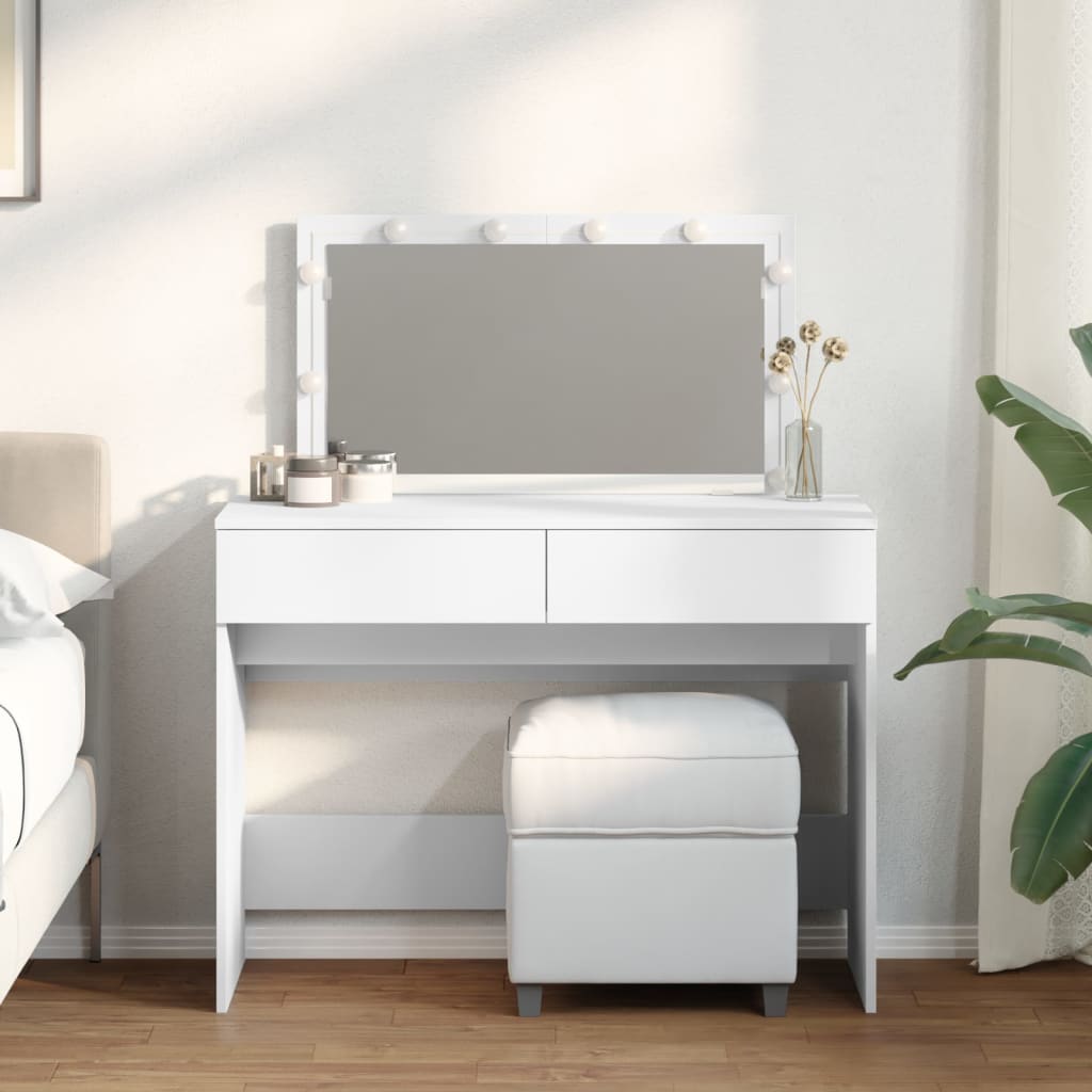 Dressing Table 100 X 40 X 120 Cm Engineered Wood