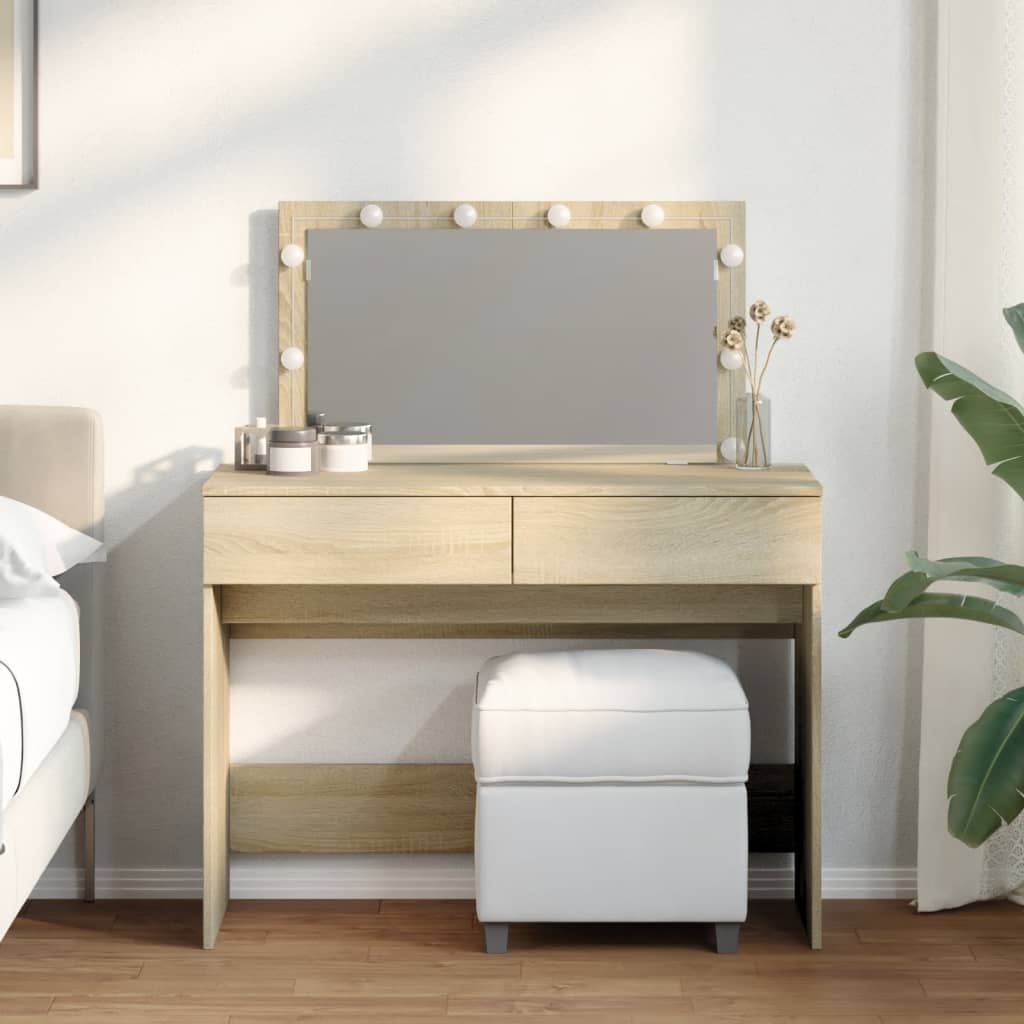 Dressing Table 100 X 40 X 120 Cm Engineered Wood