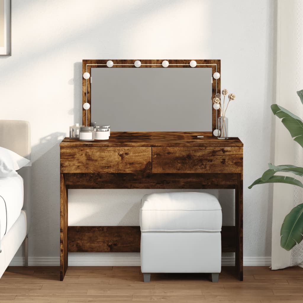 Dressing Table 100 X 40 X 120 Cm Engineered Wood