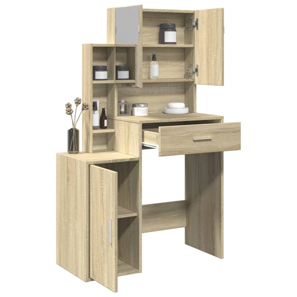 Dressing Table 80 X 35 X 132 Cm Engineered Wood