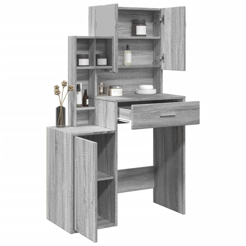 Dressing Table 80 X 35 X 132 Cm Engineered Wood