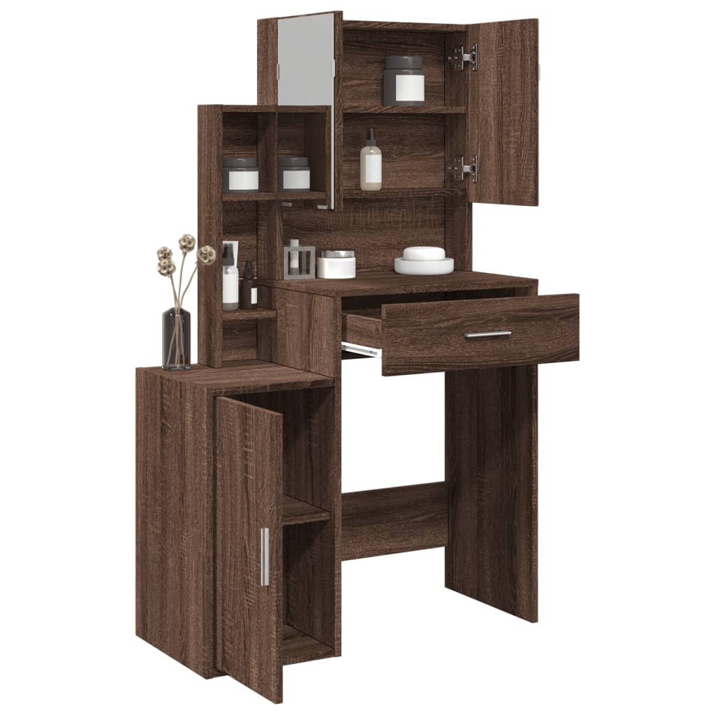 Dressing Table 80 X 35 X 132 Cm Engineered Wood