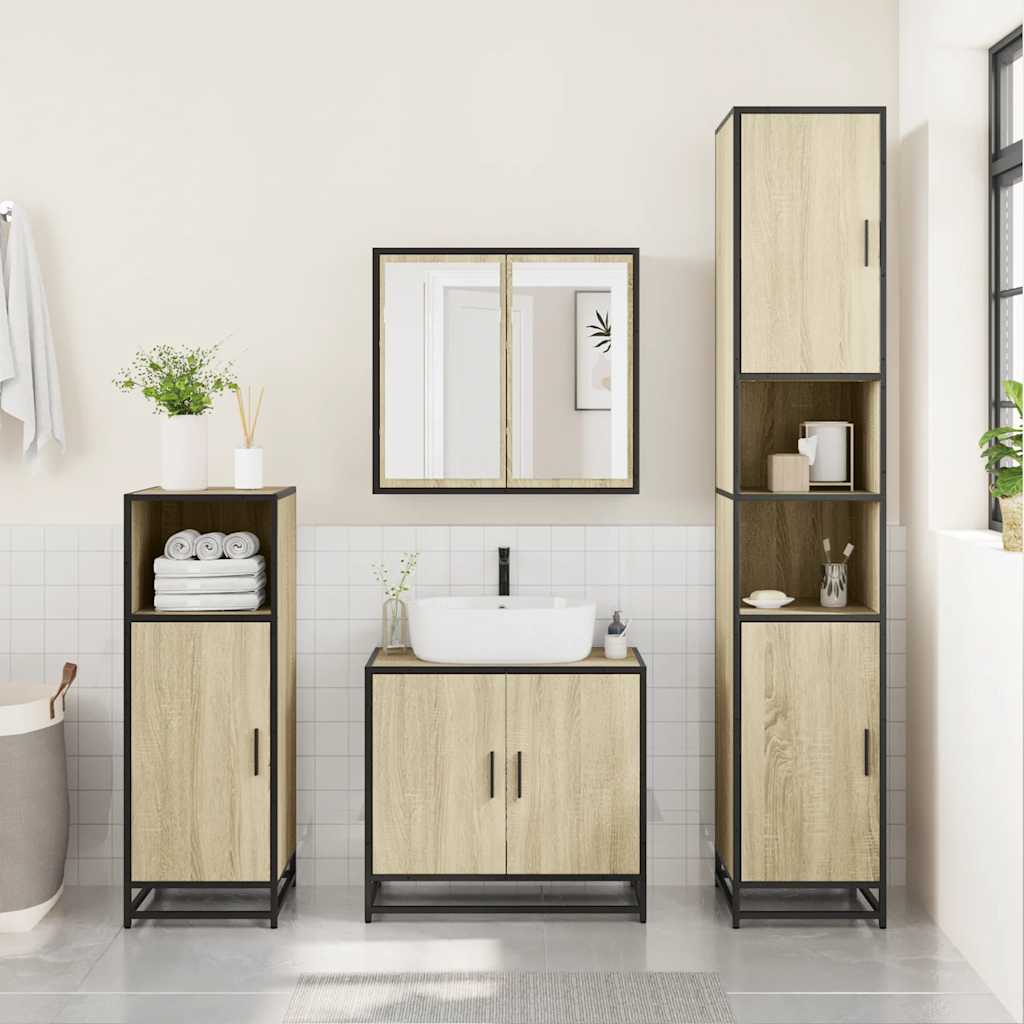 Bathroom Cabinet 35X37.5X100 Cm Engineered Wood