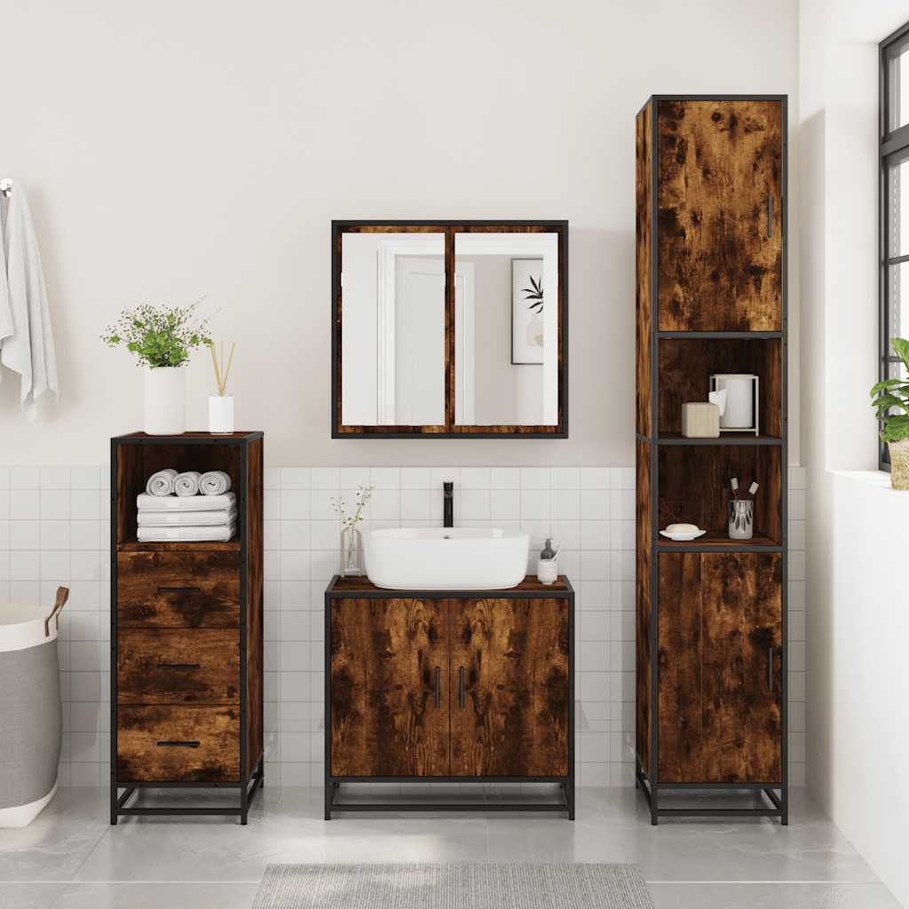 Bathroom Cabinet 35X37.5X100 Cm Engineered Wood