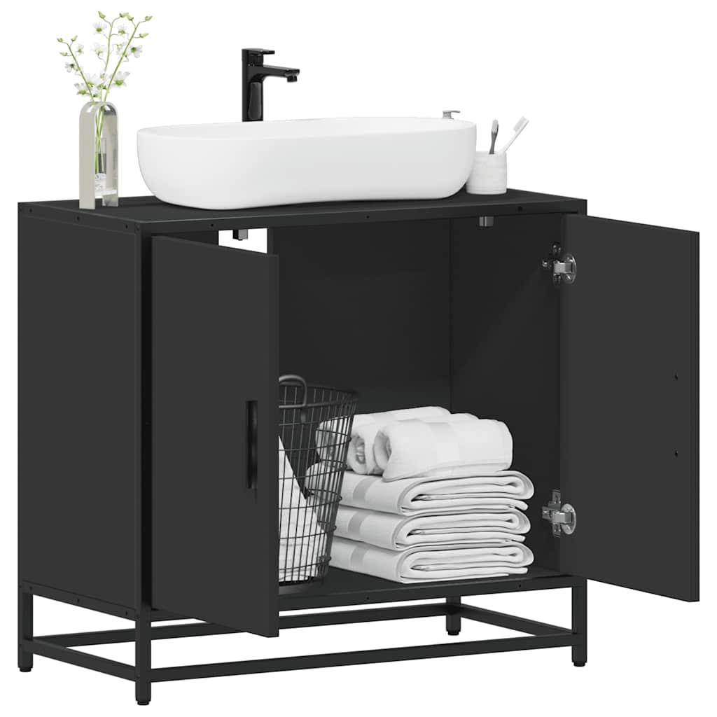 Bathroom Sink Cabinet 65X33X60 Cm Engineered Wood