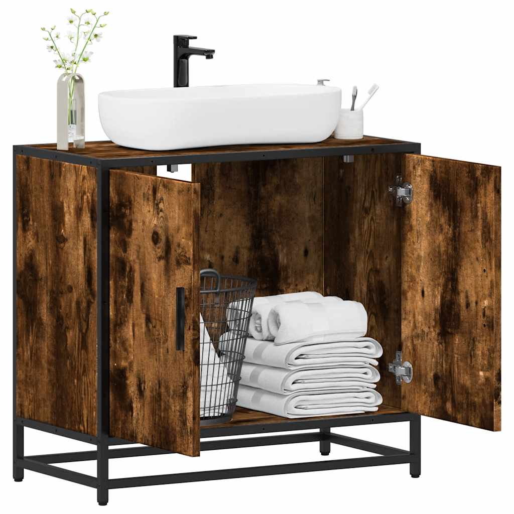 Bathroom Sink Cabinet 65X33X60 Cm Engineered Wood