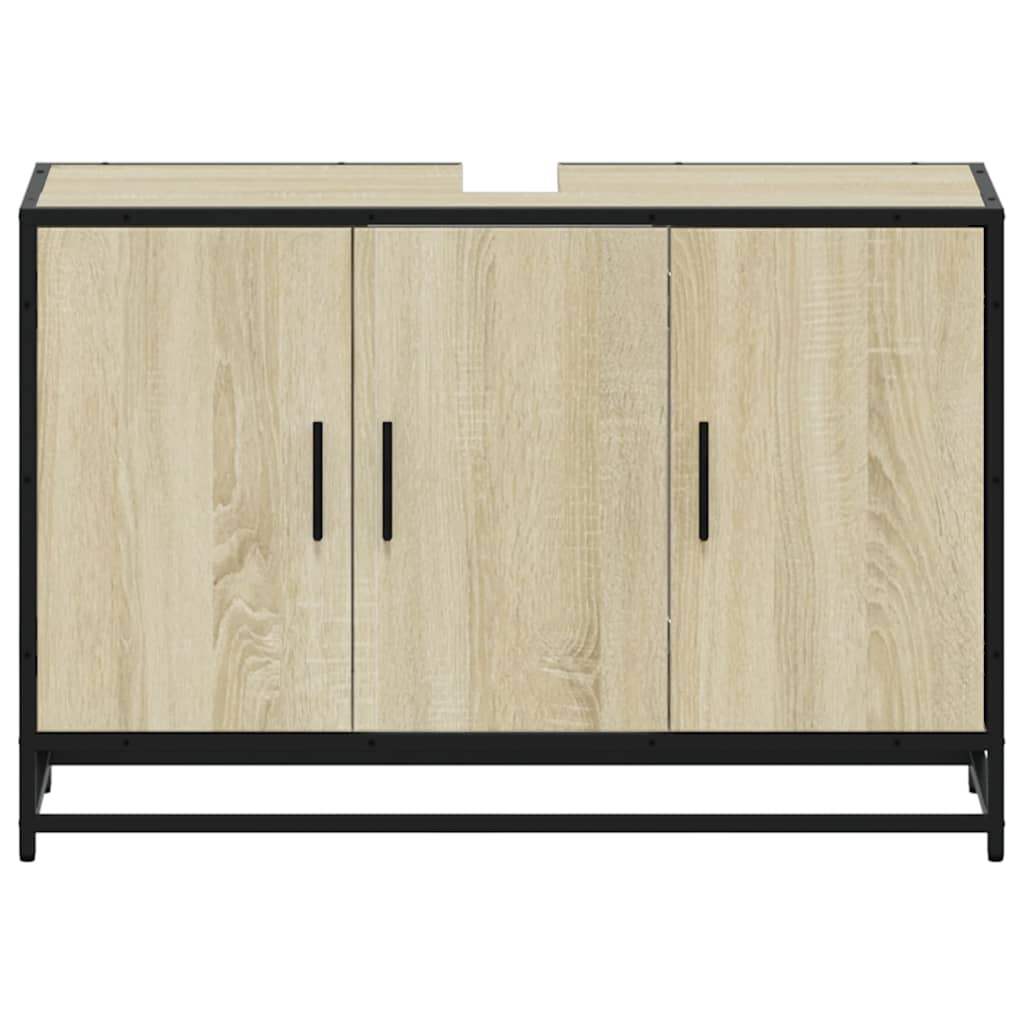 Bathroom Sink Cabinet 90X33X60 Cm Engineered Wood