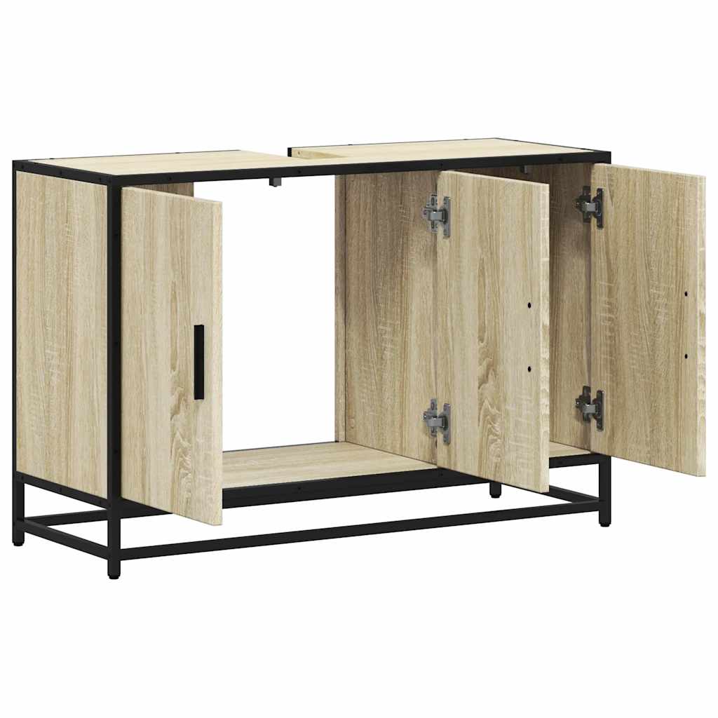 Bathroom Sink Cabinet 90X33X60 Cm Engineered Wood