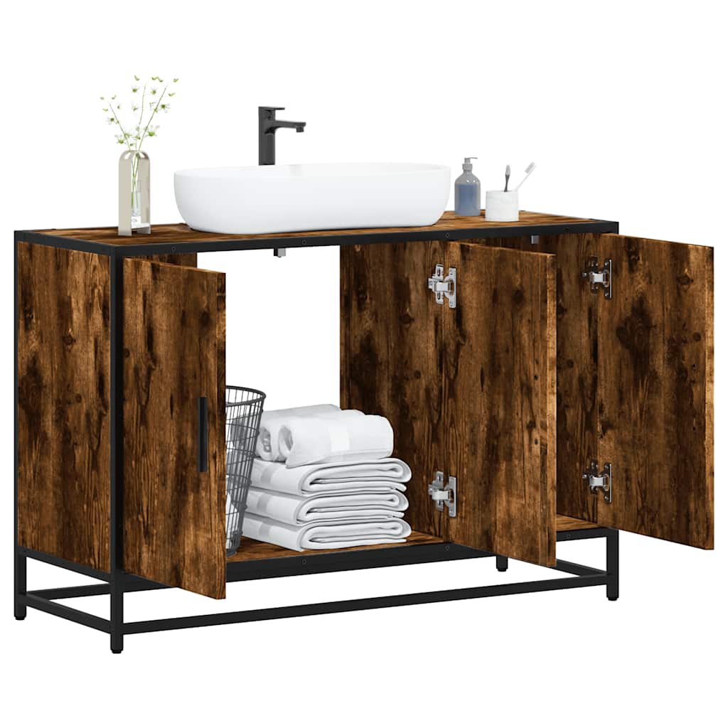Bathroom Sink Cabinet 90X33X60 Cm Engineered Wood