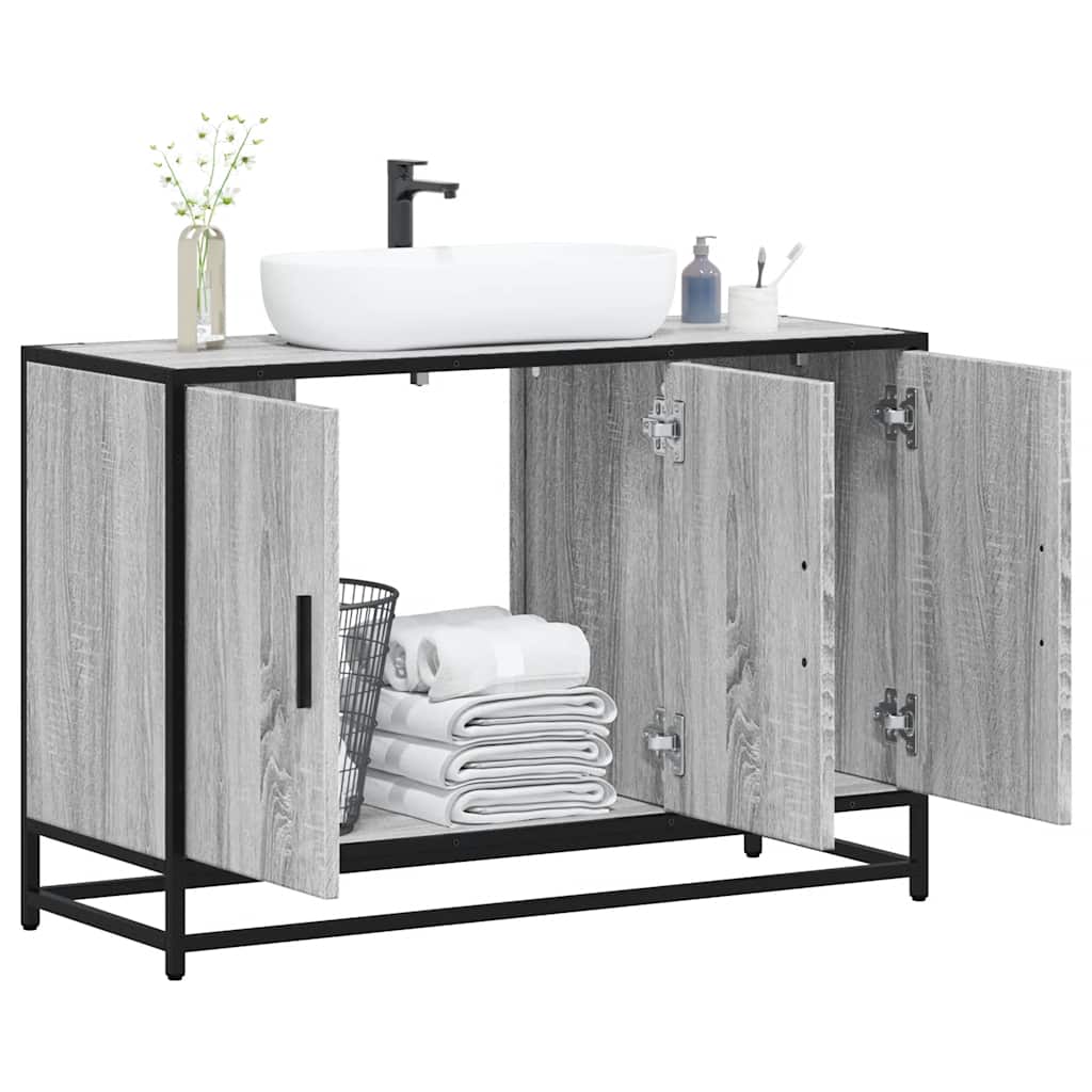 Bathroom Sink Cabinet 90X33X60 Cm Engineered Wood