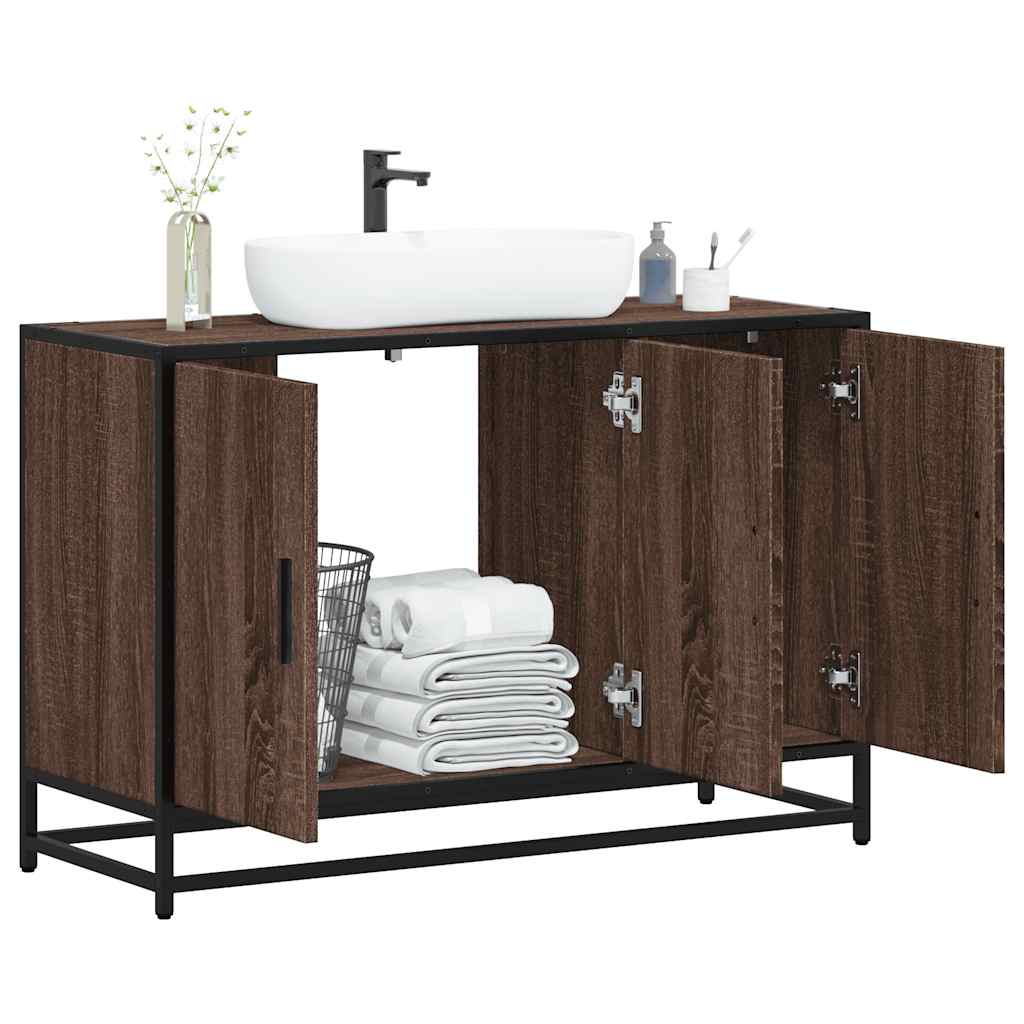Bathroom Sink Cabinet 90X33X60 Cm Engineered Wood