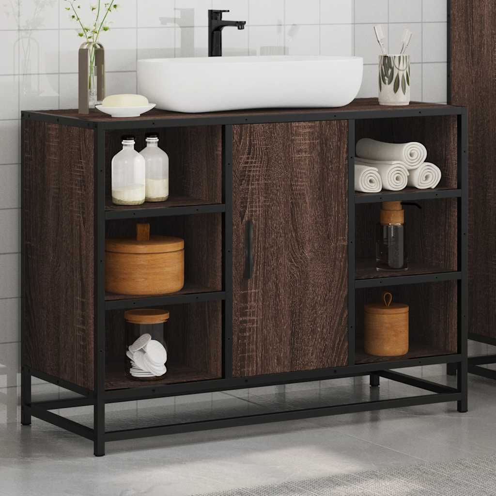 Bathroom Sink Cabinet 80X33X60 Cm Engineered Wood
