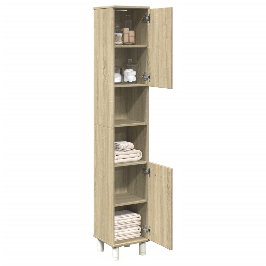 Bathroom Cabinet 30X30X179 Cm Engineered Wood