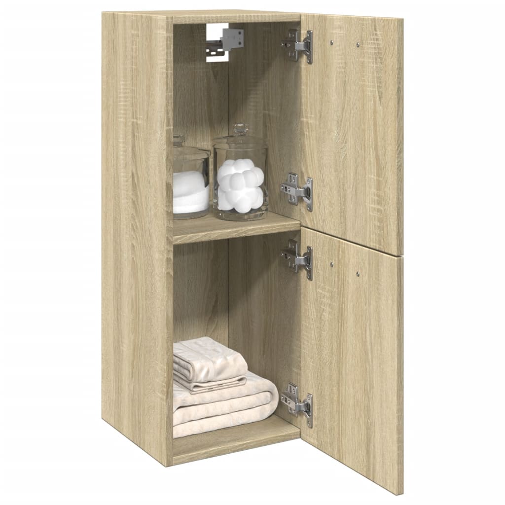 Bathroom Hanging Cabinet 30X30X80 Cm Engineered Wood