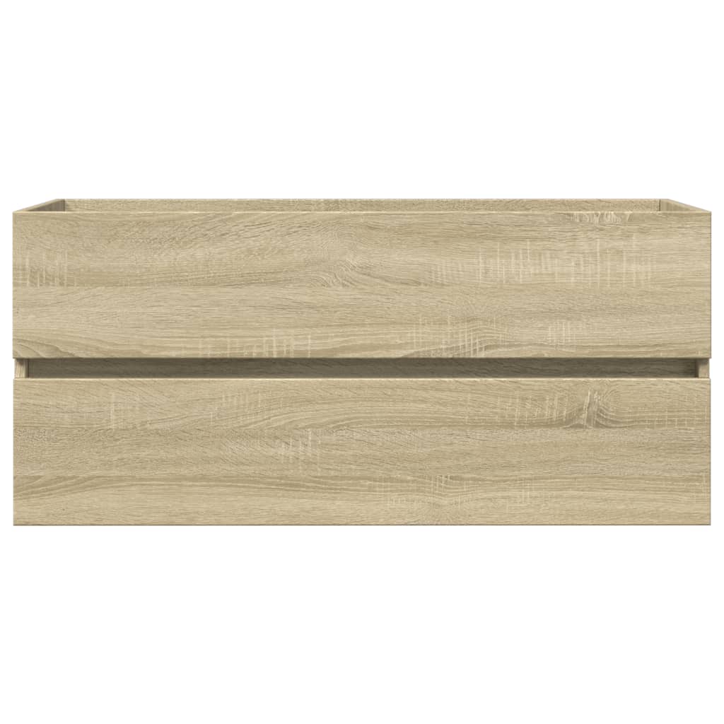 Bathroom Sink Cabinet Sonoma Oak 100X38.5X45 Cm Engineered Wood