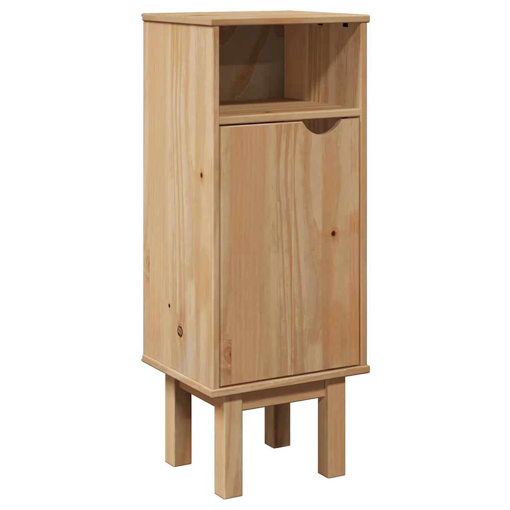 Bathroom Cabinet Otta 35X30X90 Cm Solid Wood Pine