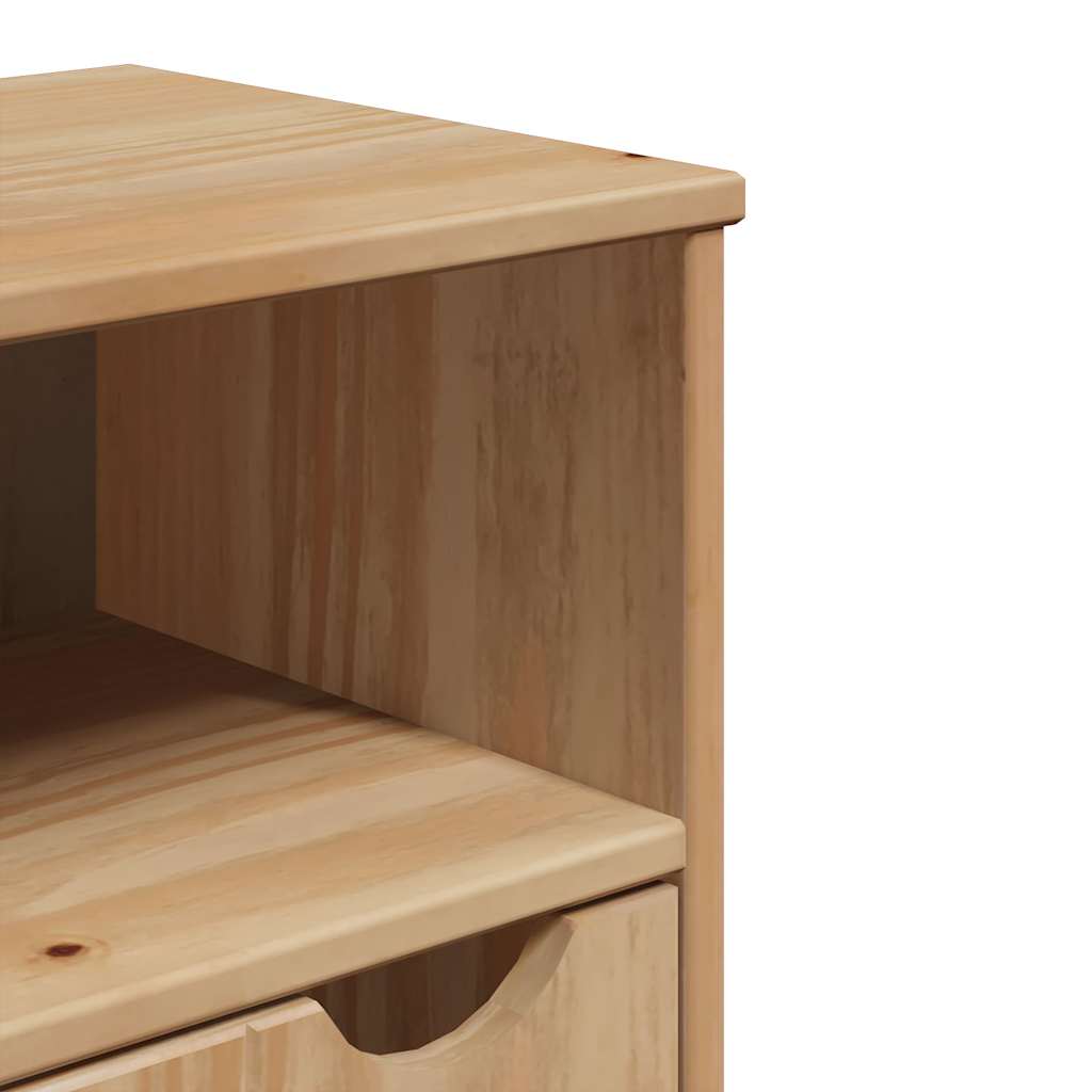 Bathroom Cabinet Otta 35X30X90 Cm Solid Wood Pine