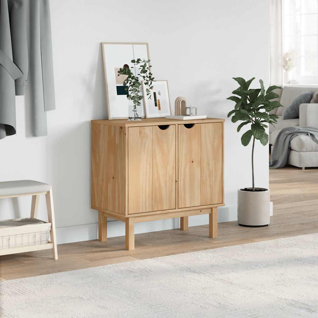 Hallway Cabinet Otta 75X40X75 Cm Solid Wood Pine