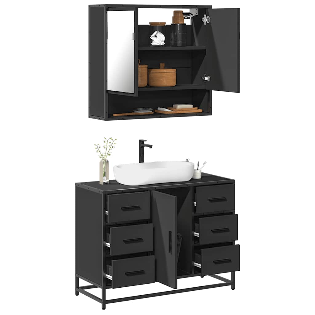 Bathroom Furniture Set 2 Pcs 80 X 33 X 60 Cm