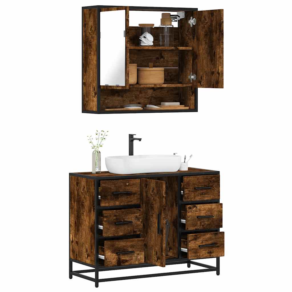 Bathroom Furniture Set 2 Pcs 80 X 33 X 60 Cm