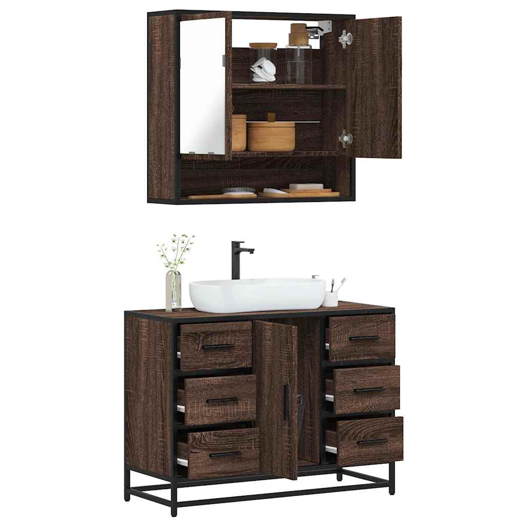 Bathroom Furniture Set 2 Pcs 80 X 33 X 60 Cm