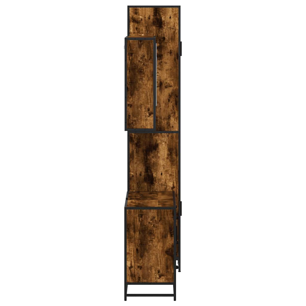 3 Piece Bathroom Furniture Set Engineered Wood