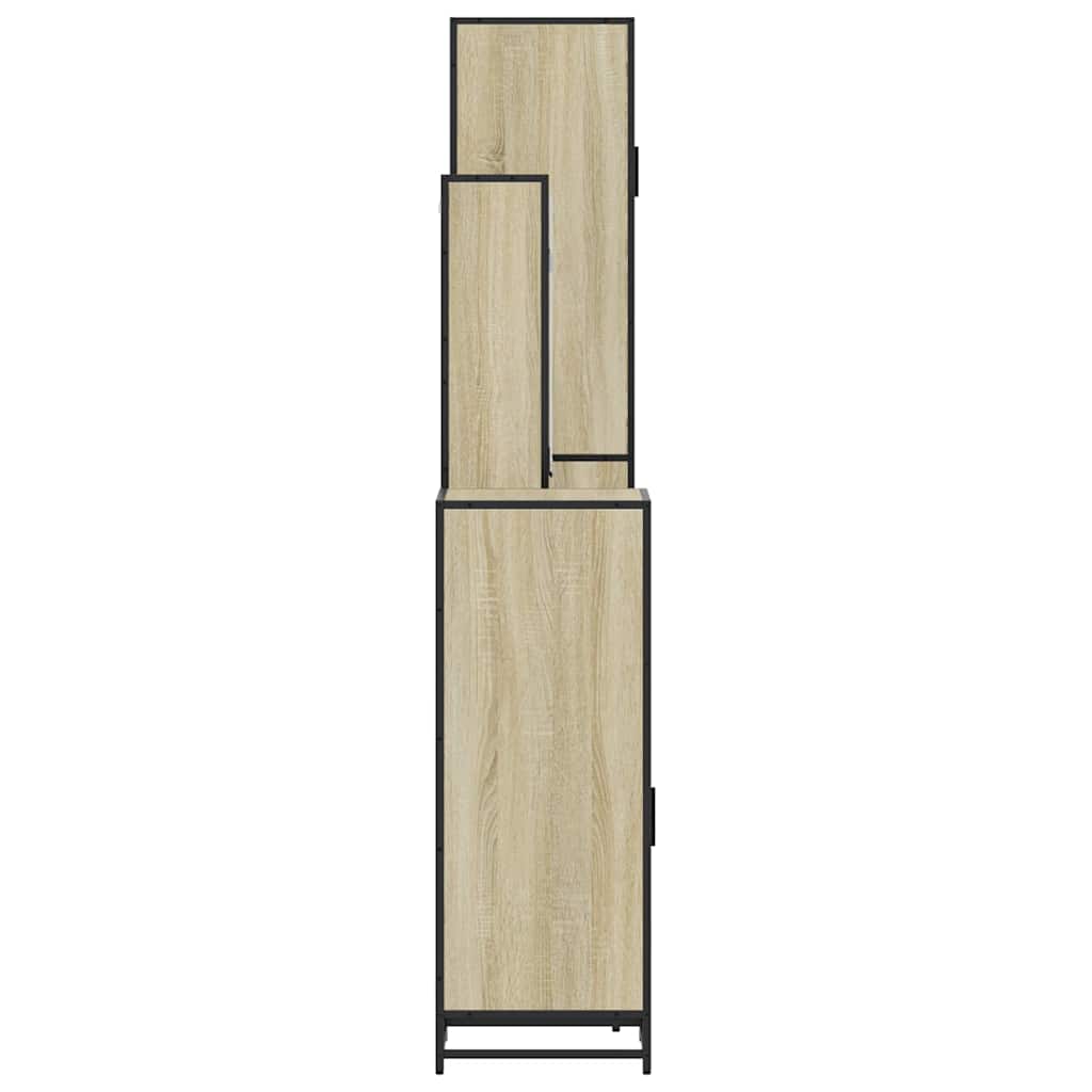 4 Piece Bathroom Furniture Set Engineered Wood