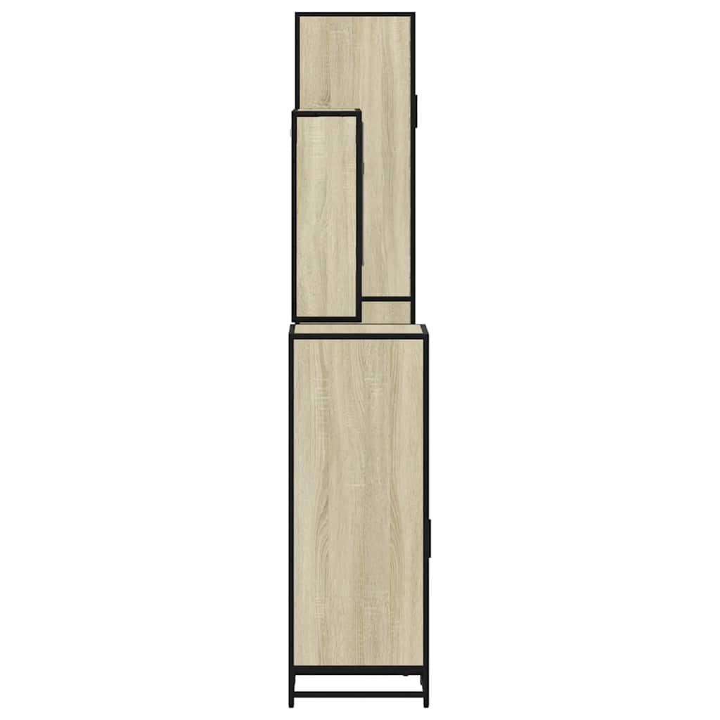 4 Piece Bathroom Furniture Set Engineered Wood