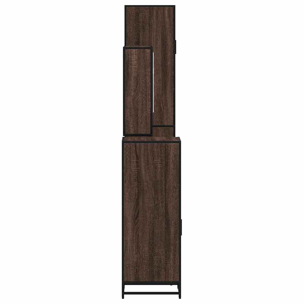 4 Piece Bathroom Furniture Set Engineered Wood