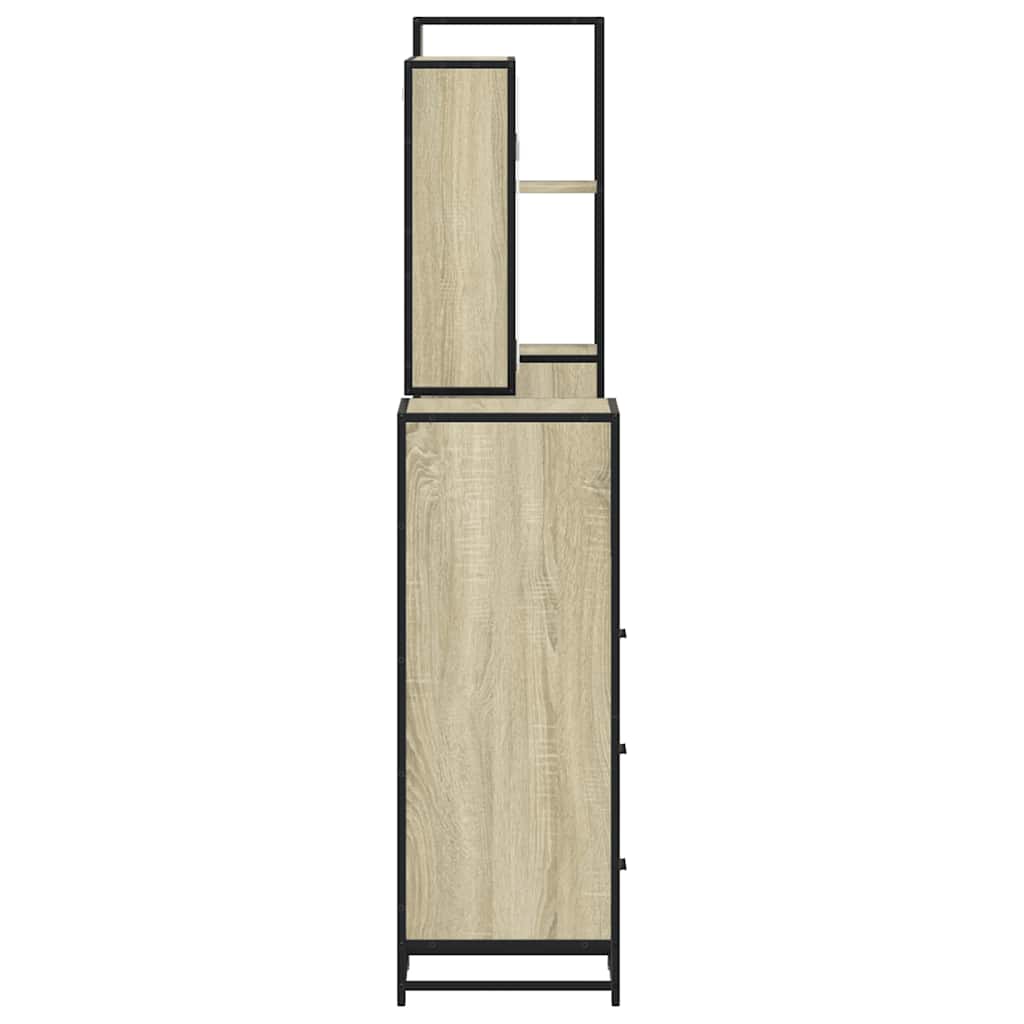 4 Piece Bathroom Furniture Set Engineered Wood