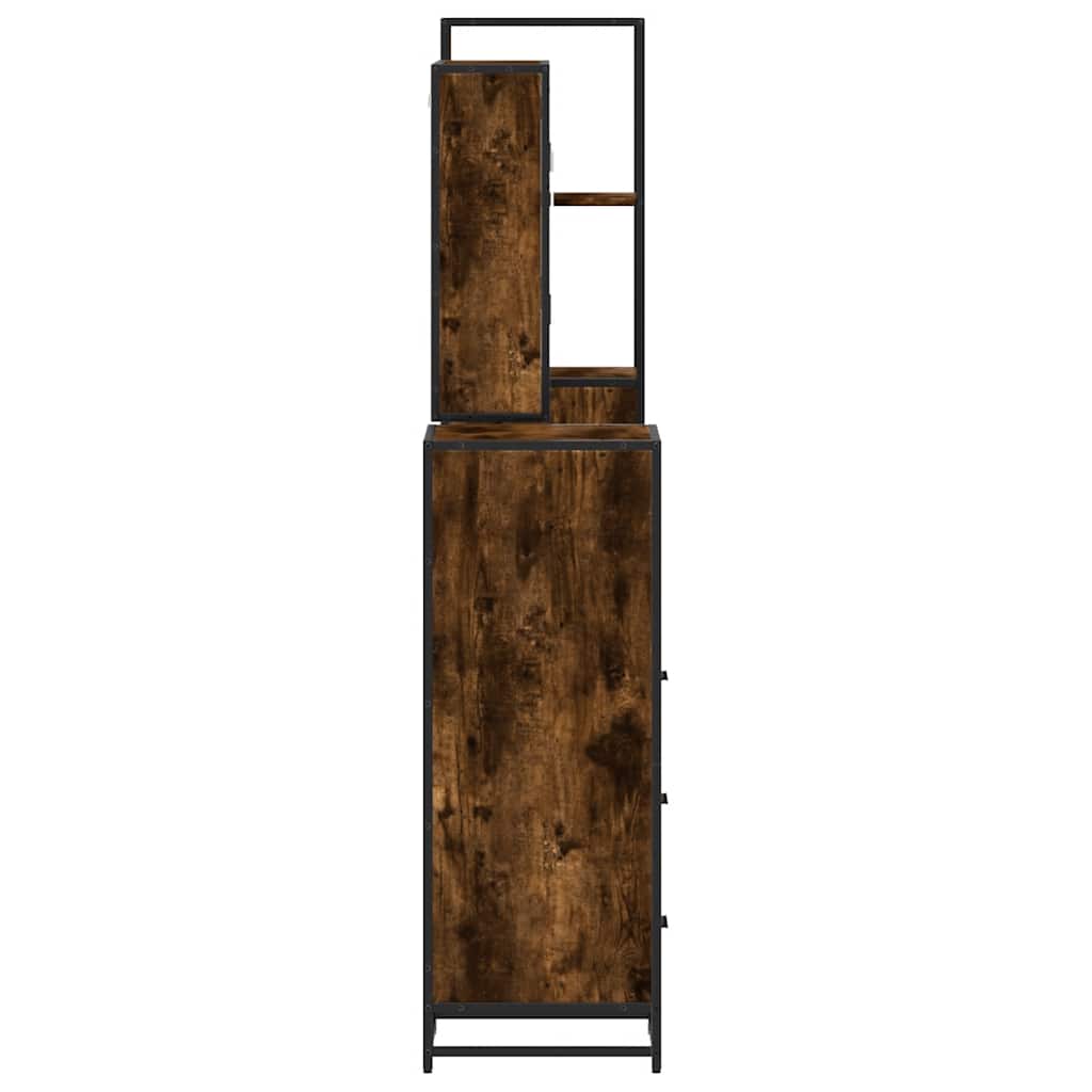 4 Piece Bathroom Furniture Set Engineered Wood